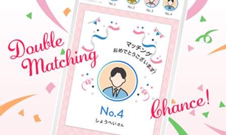 ダブルマッチング機能の画像