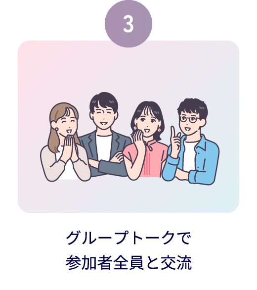 グループトークで参加者全員交流